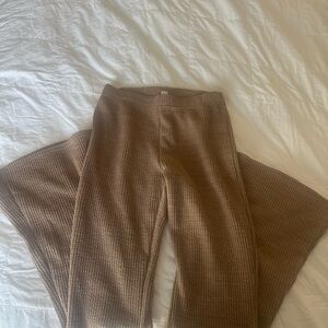 American Eagle Ribbed Knit Flare Pants